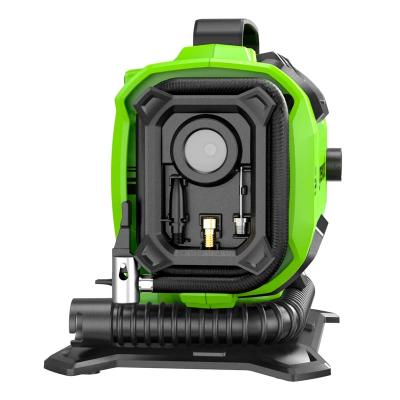 Компрессор автомобильный аккумуляторный Greenworks ACG301 24V/12V (без АКБ и ЗУ,цифр.дисплей,защита от перегрева)