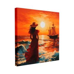 Картина печат. на дер.подрамнике 40*40 Алые паруса /1-252/Симфония/