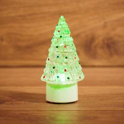 Фигура LED NEON-NIGHT Елочка маленькая на подставке мультиколор 10,5 см 501-048