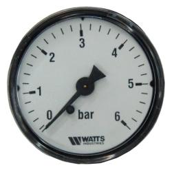 Манометр аксиальный WATTS 80 мм 0-6 бар 1/4"