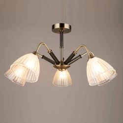 Люстра ЛАЙТ СФЕРА 4049/5 BK+AB Черный, бронза