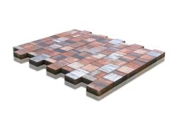 Плитка тротуарная BRAER Старый город Ландхаус Колормикс Кайот