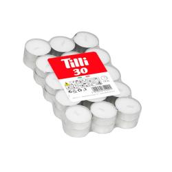 Свечи чайные 30шт в гильзе /Tilli/