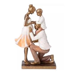 (АКЦИЯ) Cтатуэтка 16*8*24,5см Семья, полистоун /162-1063/LEFARD/ 