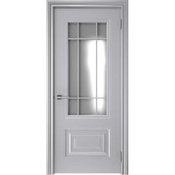 Дверное полотно ТЕКОНА Смальта 46 серый остекленное 2000*800 мм