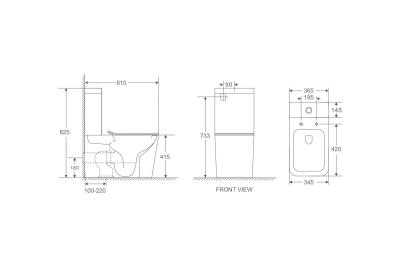 Унитаз-компакт D&K Berlin DT1437016