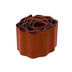 Лента бордюрная ПРОТЭКТ Гофра Коричневый 200*90000 мм