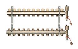 Коллектор латунный GENERAL FITTINGS 10 выходов 1*3/4" EK 650093N100510U-1