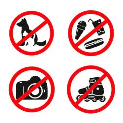 Набор знаков безопасности 200*200 мм