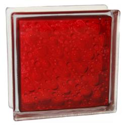 Стеклоблок основной GLASS BLOCK Савона окрашенный внутри рубиновый