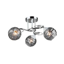 Люстра ЛАЙТ СФЕРА 1714/3 WT+CH Хром