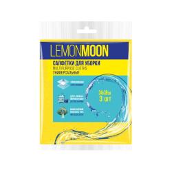 Салфетка д/уборки 34*38см 10шт, вискоза /LEMON MOON/