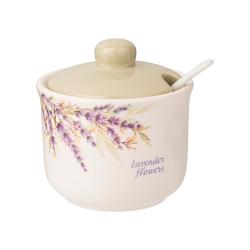 Сахарница с ложкой 300мл Душа прованса /358-2057/AGNESS/