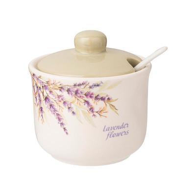 Сахарница с ложкой 300мл Душа прованса /358-2057/AGNESS/