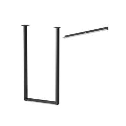 Подстолье под барную стойку, 1100 мм+ уголок 32*40*550 мм  цв. черный муар