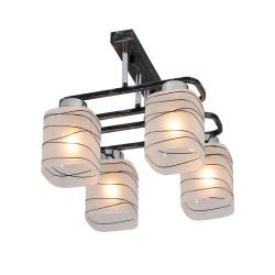 Люстра ЛАЙТ СФЕРА 07421/4 Black+silver+chrome Черный