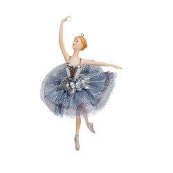 Елочное украшение HOLIDAY CLASSICS Балерина Голубой Дунай 9*5*18 см