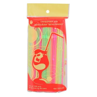Трубочки для коктейля МУЛЬТИДОМ Вечеринка 100 шт