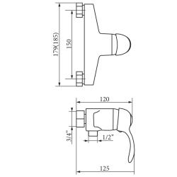 Смеситель для душа VERAGIO Grazia VR.GRA-3531.BR