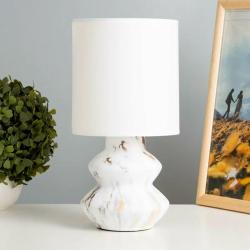 Настольная лампа ЭКОНОМ СВЕТ G32216/1T WT+GD Белый, золото