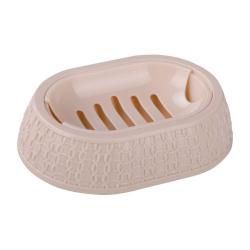 Мыльница АЛЬТЕРНАТИВА Вязаное плетение бежевый