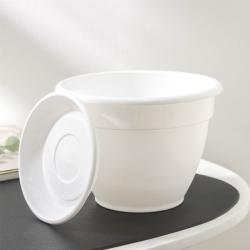 Горшок пластиковый Антик Белый 1,6 л