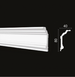 Карниз DECOR-DIZAYN 40*80*2000 мм DD502