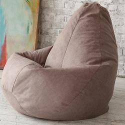 Кресло-мешок DREAMBAG Велюр Бежевый 85*125 см