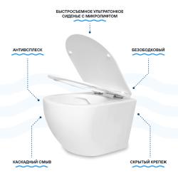 Унитаз подвесной SAN MORE Fiaba SMT971901