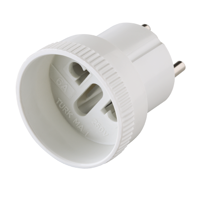 Переходник сетевой MAKEL белый 10009