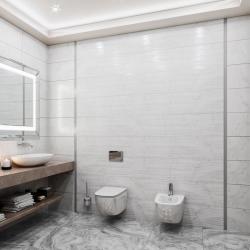 Плитка базовая GRACIA CERAMICA Ginevra Grey light wall 03 30*90 см