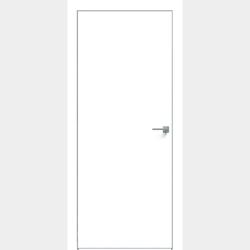 Дверное полотно TRIADOORS Invisible 700 белый глухое алюминиевая кромка 2000*800 мм