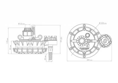 Скважинный оголовок ДЖИЛЕКС ОСПБ 110-133 32 мм