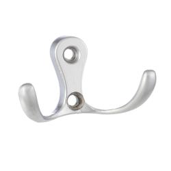 Крючок двухрожковый хром матовый WP1908