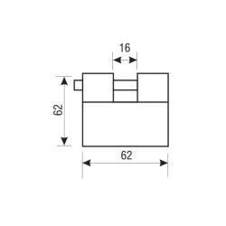 Замок навесной АЛЛЮР ВС2-8С