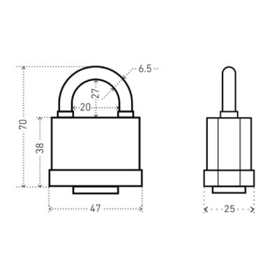 Замок навесной АЛЛЮР ВС1Ч-374П