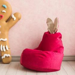 Кресло-мешок DREAMBAG Зайчик Малиновый 70*70 см