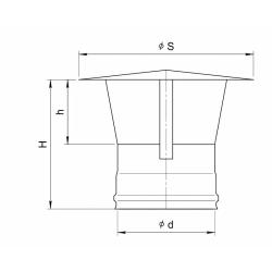 Зонт FERRUM AISI 430 0,5 мм 100 мм