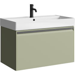 Тумба с раковиной AQWELLA Pure 80 шалфей зеленый