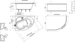 Ванна акриловая RAVAK Rosa I 140 левая