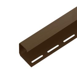 J-профиль PROFBUILD коричневый 3000 мм 