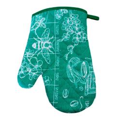 Варежка-прихватка ТАЙМ ТЕКСТИЛЬ Sonnet Летний зеленый