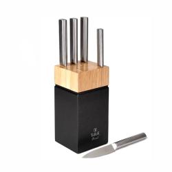 Набор ножей 5пр. подставка каучук Левел /TALLER/