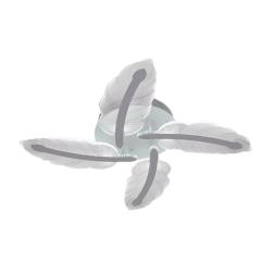 Люстра ЛАЙТ СФЕРА 9245/4 WT/RGB Белый