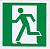 Знак безопасности Выход здесь левосторонний 150*150 мм