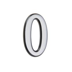 Цифра 0 АЛЛЮР хром 31*50 мм