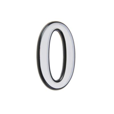 Цифра 0 АЛЛЮР хром 31*50 мм  Цифра 0 АЛЛЮР хром 31*50 мм