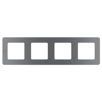 Рамка LEGRAND Inspiria 4 поста дымчатый 673967