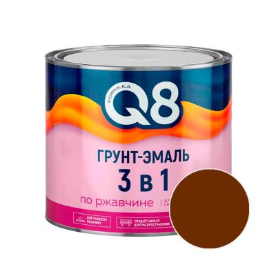 Грунт-эмаль FORMULA Q8 Коричневый 1,8 кг