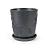 Горшок керамический СТУДИЯ ДЕКОР Жаклин Графит 2,6 л